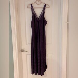Deep purple slip dress. Size medium/large  excellent condition​​​​​​​